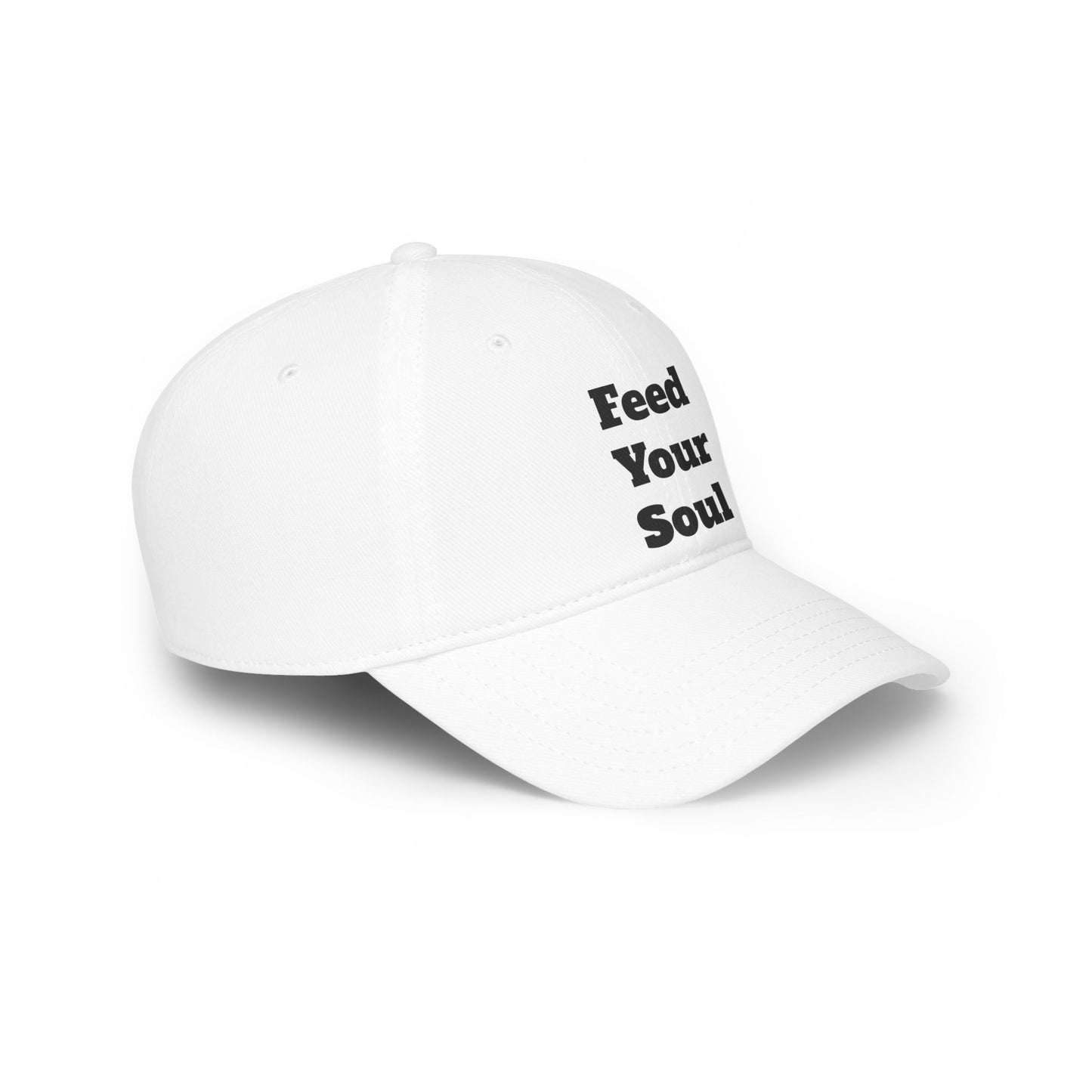 Feed Your Soul Low Profile Baseball Cap – Motivational Red Hat for Everyday Style